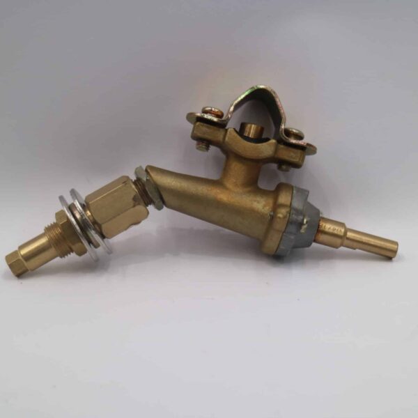 Gas Valve, 45° Extension, Clamp-On