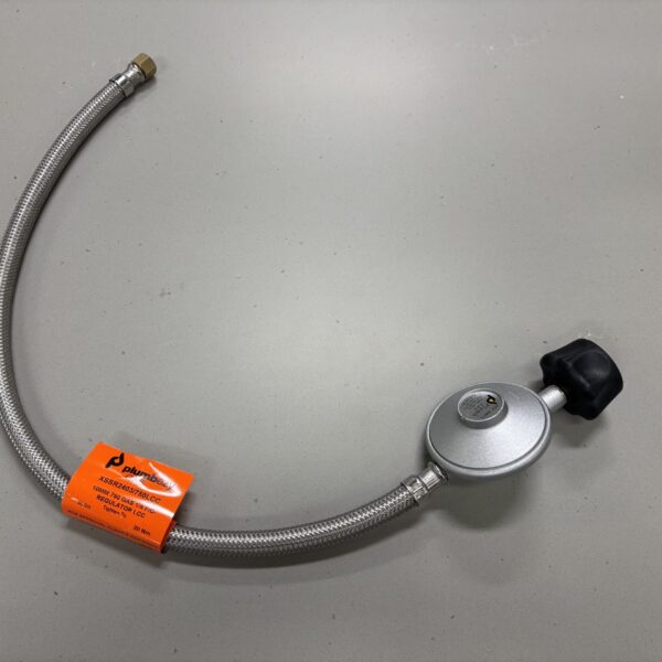 Hose, LPG, c/w Reg Stainless Steel Braided, 0.6m